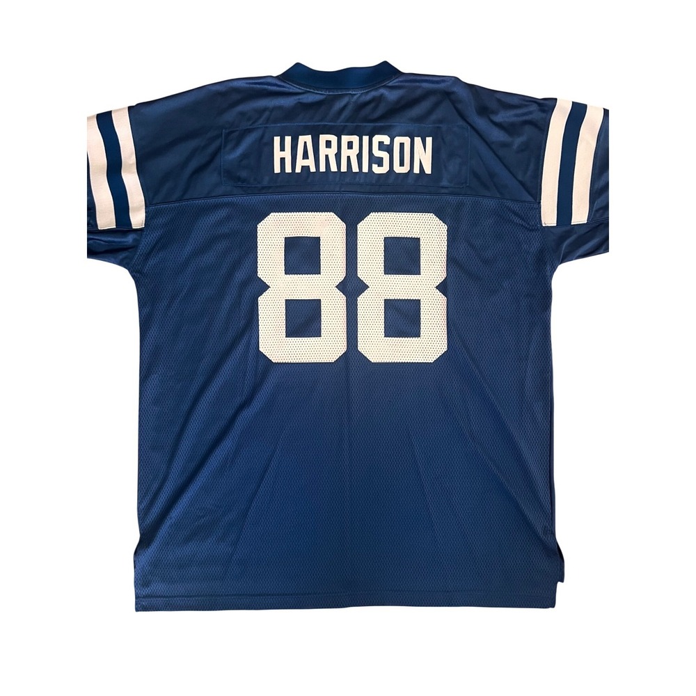 Reebok NFL Indianapolis Colts Marvin Harrison 88 Jersey Mens 2XL Blue 7009A 05
